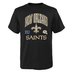 Youth New Orleans Saints Black Official Business T-Shirt Youth Sz XL
